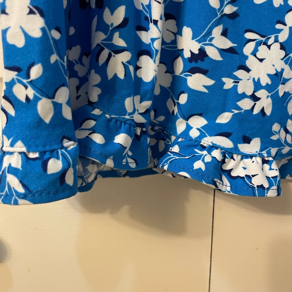 Draper James Nightgown Blue Floral Size S/M - Picture 8 of 8